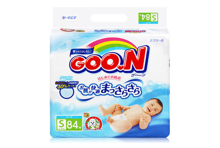 GOO.N日本原装进口大王维E纸尿裤S84片尿不湿柔软透气