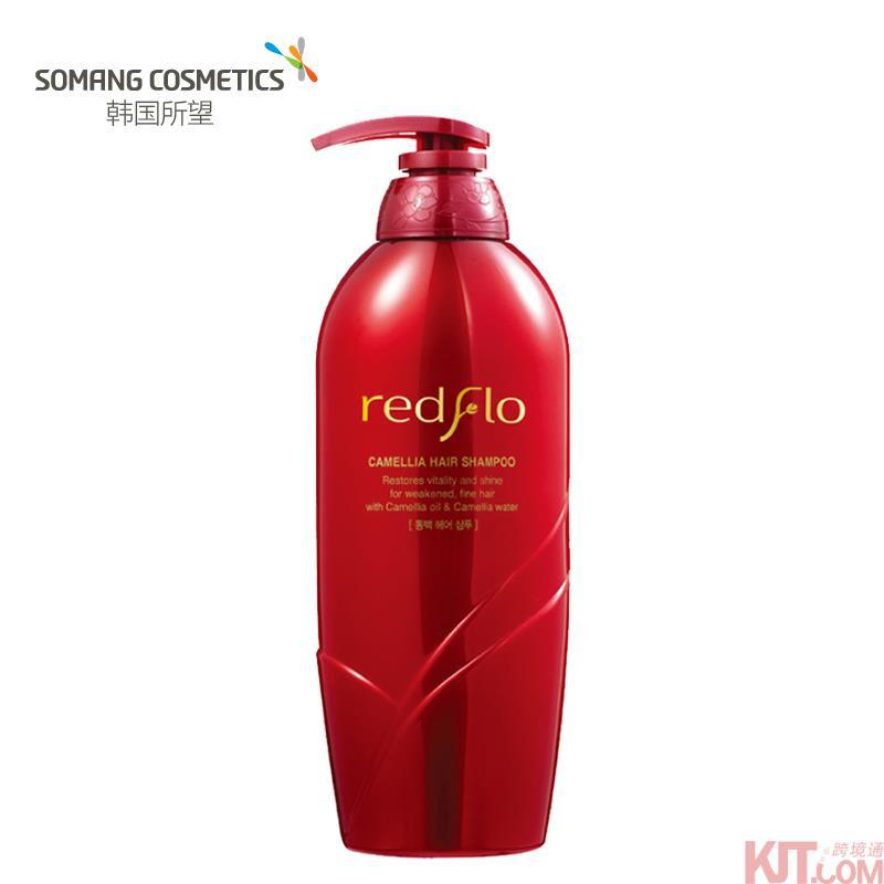韩国进口山茶籽洗发露-Somang所望 红花牌 山茶籽洗发露 750ml