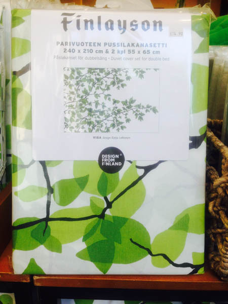 芬兰进口枕套被套-Finlayson树叶被罩加枕头套