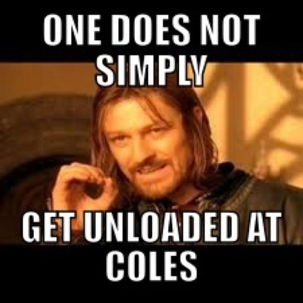 Photo taken at Coles Supermarket by Twocrowsdown on 8/27/2012