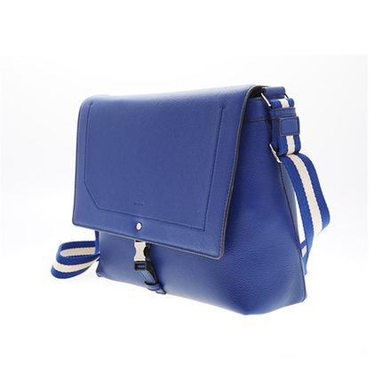 Bally/巴利正品BAKENNYSM新款男款深蓝/黑色牛皮单肩/斜挎包