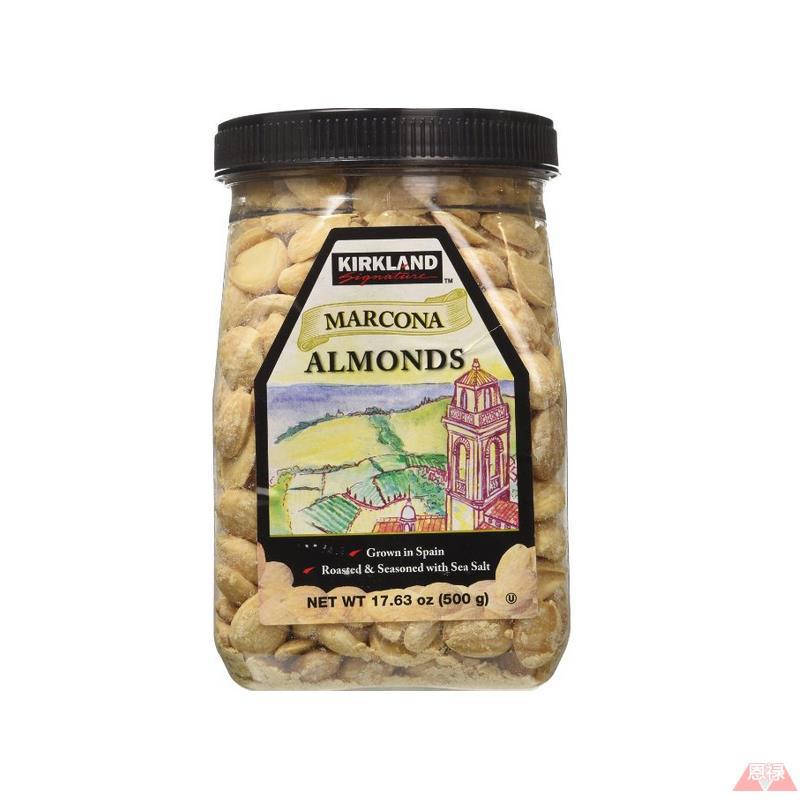 美国进口杏仁-Kirkland Signature马尔科纳杏仁500g 美国进口杏仁-Kirkland Signature马尔科纳杏仁500g