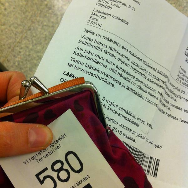 Photo taken at Yliopiston apteekki by Roosa K. on 12/20/2014