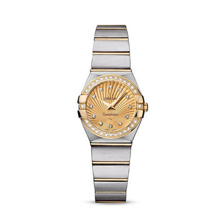 瑞士手表  欧米茄Omega手表女 石英表 钢带 123.25.24.60.58.001