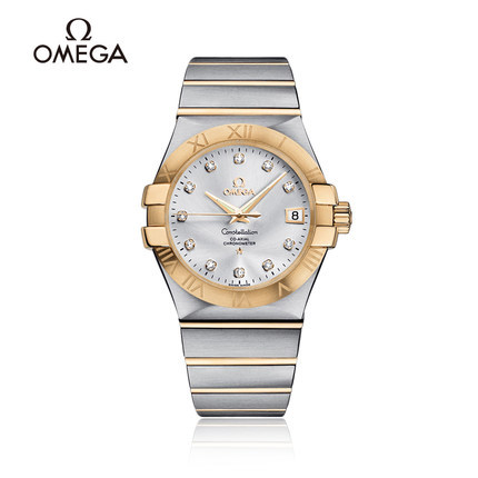 欧米茄Omega 星座自动机械间金男表联保正品123.20.35.20.52.002