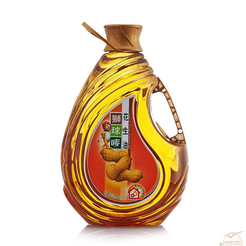 香港进口压榨花生油-Lion Globe Brand狮球唛 花生油 5L瓶