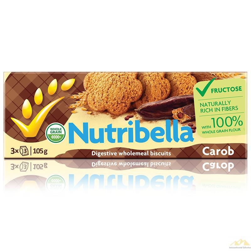 Nutribella 全谷物营养曲奇饼干 角豆口味 105g
