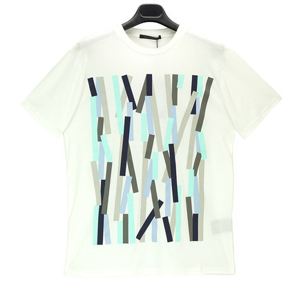 正品 CHRISTOPHER KANE 16春夏男士抽象五彩条短袖T恤TS222 S6J68