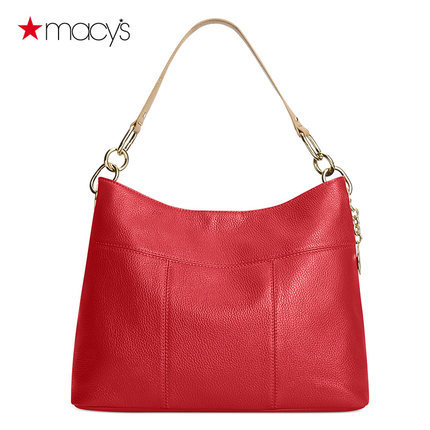 Tommy Hilfiger女士真皮包包软皮简约手提单肩包Macy's2611503474 Tommy Hilfiger女士真皮包包软皮简约手提单肩包Macy's2611503474
