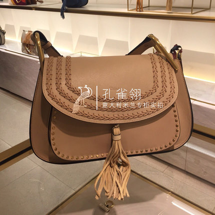 Chloe/蔻依chloe女包16春款中号流苏装饰口盖单肩包 时尚小猪包 Chloe/蔻依chloe女包16春款中号流苏装饰口盖单肩包 时尚小猪包