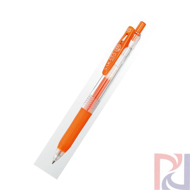 日本原装 斑马Zebra SARASA CLIP多彩中性笔JJ15/0.5mm 红橙色(橙色)