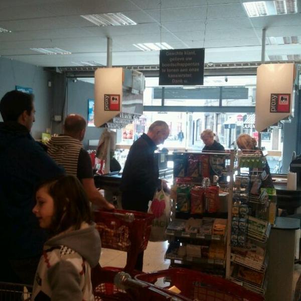 Photo taken at Proxy Delhaize by Koen V. on 5/18/2012
