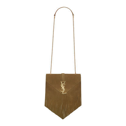 正品直邮YSL/圣罗兰2016新款女包时尚链条流苏斜挎包 45257117ug