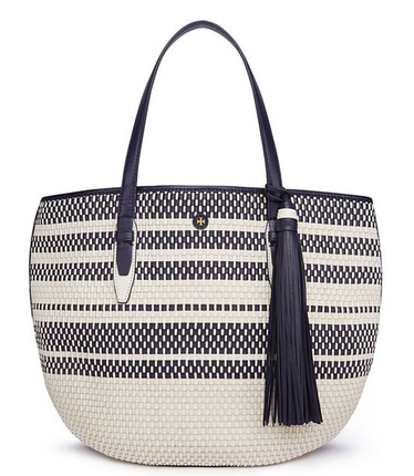 美国直邮 Tory Burch 51159642女手工编织包手提包大号 美国直邮 Tory Burch 51159642女手工编织包手提包大号