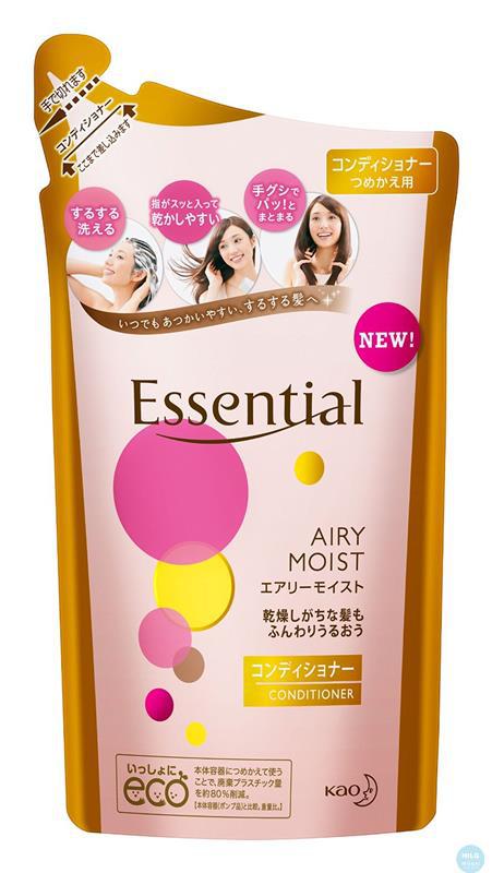 Kao花王 essential修护受损发质洗发水340ml 粉色替换装