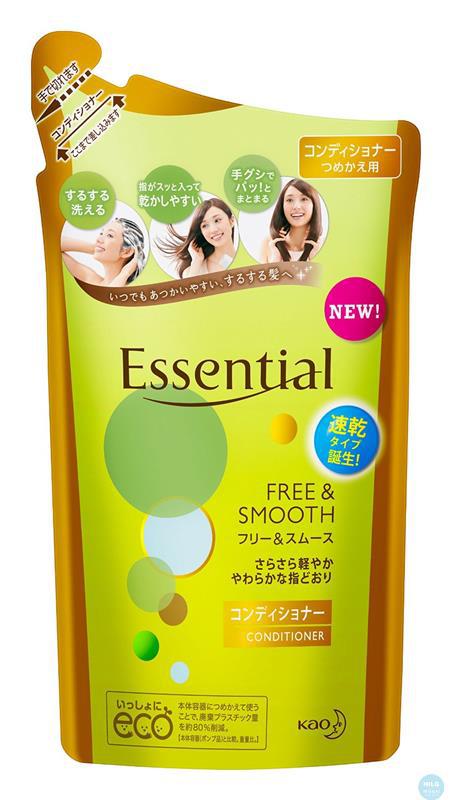 Kao花王 essential修护受损发质洗发水340ml 绿色替换装修护发质 Kao花王 essential修护受损发质洗发水340ml 绿色替换装修护发质