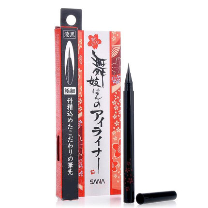 日本Sana莎娜 舞妓细防水眼线液笔18g  持久漆黑 防晕染速干