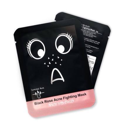 台湾Hanaka花恋肌 黑玫瑰吸油式粉刺黑头撕除面膜 清洁毛孔去黑头