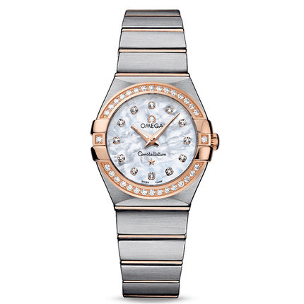 全球联保 欧米茄Omega星座系列  女士石英表 123.25.27.60.55.001