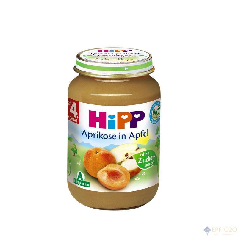 Hipp喜宝 苹果杏果泥 4个月以上婴儿辅食 190g