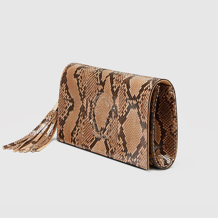 Gucci/古奇gucci女包15新款蟒蛇皮流苏手拿包336753 E5C0G 2767 Gucci/古奇gucci女包15新款蟒蛇皮流苏手拿包336753 E5C0G 2767