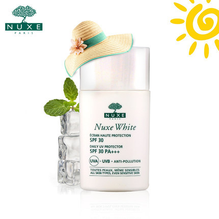 Nuxe/欧树花盈美白遮瑕保湿补水莹亮spf30防紫外线防晒隔离乳30ml