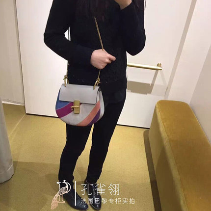 Chloe/蔻依chloe女包16春款时尚多色拼接口盖单肩包 经典款小猪包 Chloe/蔻依chloe女包16春款时尚多色拼接口盖单肩包 经典款小猪包