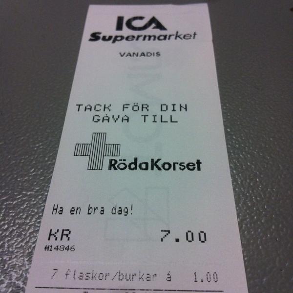 Photo taken at ICA Supermarket by Carl L. on 3/19/2014