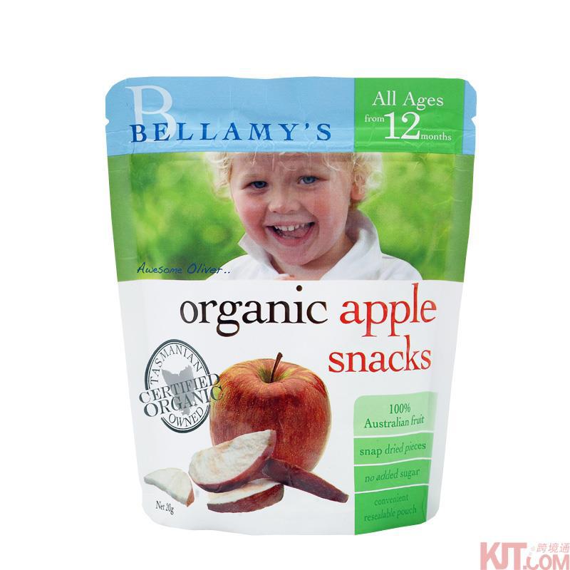 澳大利亚进口有机苹果干-Bellamys贝拉米 有机苹果干 20g 12个月以上