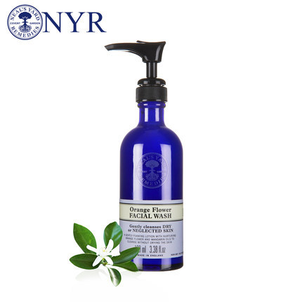 英国NYR 橙花润泽洁颜乳100ml洁面露洗面奶