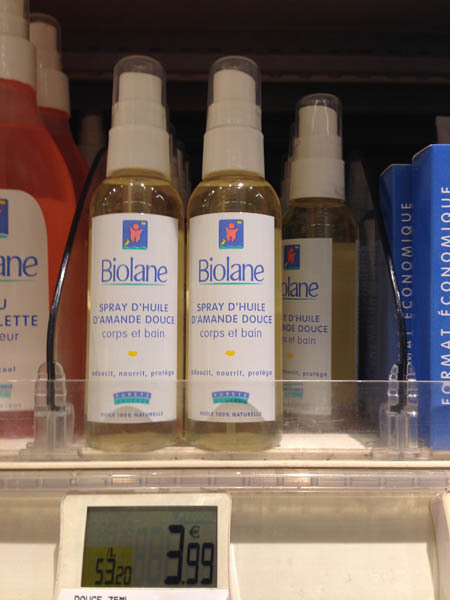 biolane婴儿杏仁油沐浴露