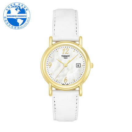 Tissot/天梭 瑞士正品时尚女士 休闲石英腕表T71.3.129.74