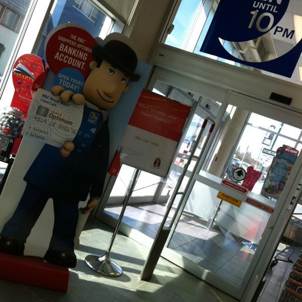 Photo taken at Shoppers Drug Mart by Shane K. on 4/30/2012-加拿大黄刀镇第49街道4911 Photo taken at Shoppers Drug Mart by Shane K. on 4/30/2012