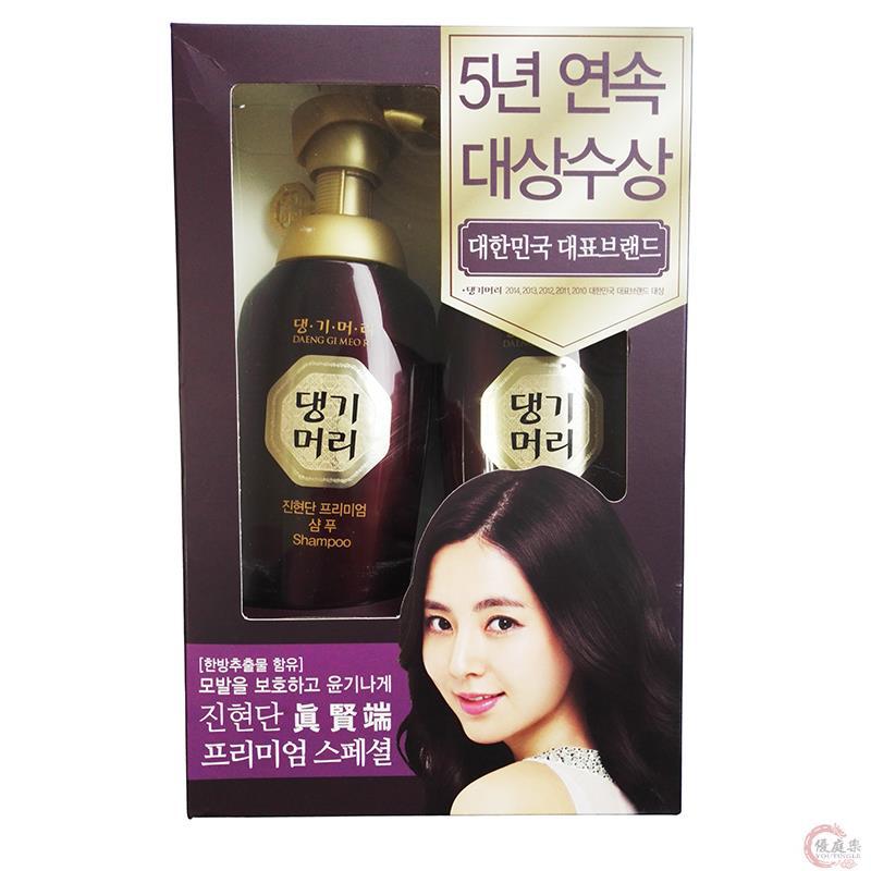 韩国 DAENG GI MEO RI康绮墨丽控油 防脱 固发 洗发套装 真贤端 套装2瓶