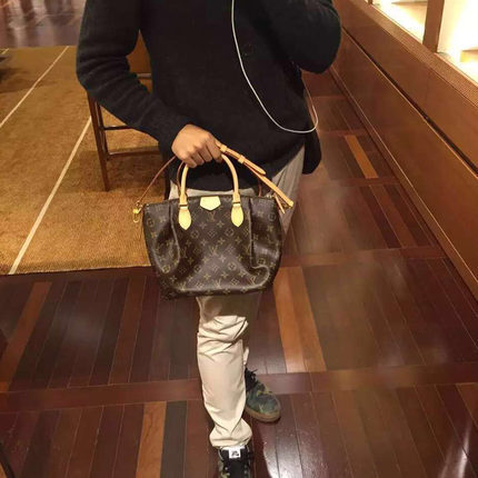 Louis Vuitton路易威登lv女包16新款老花小号单肩包手提包M48813