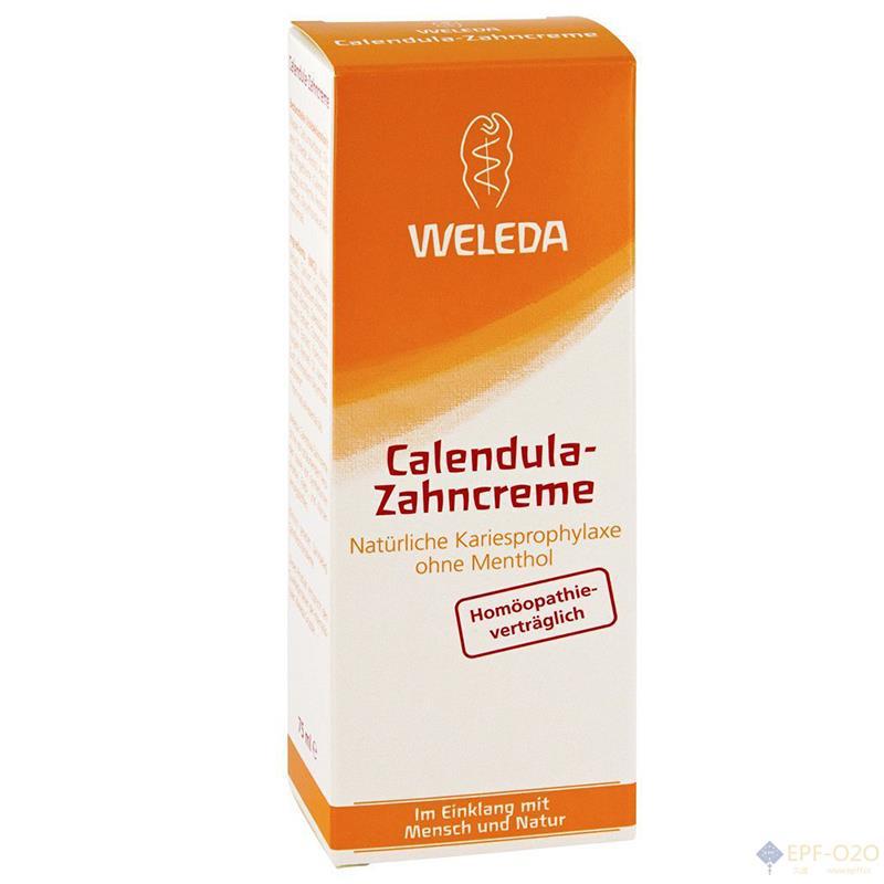 Weleda维蕾 金盏花植物牙膏 橘黄色装 75ml Weleda维蕾 金盏花植物牙膏 橘黄色装 75ml