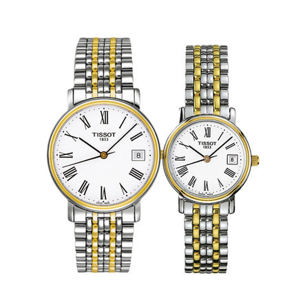 全球联保瑞士Tissot天梭情侣手表T52.2.481.13/T52.2.281.13对表