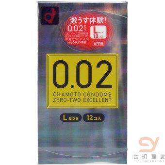 冈本超薄避孕套-日本进口冈本避孕套0.02 EX超薄 L号 12只