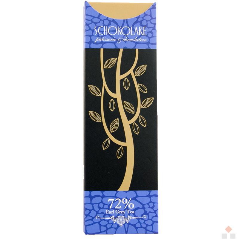 巧克力云庄Schokolake厄瓜多尔庄园精选百分之七十二伯爵巧克力薄片(12入)70g/盒*2盒