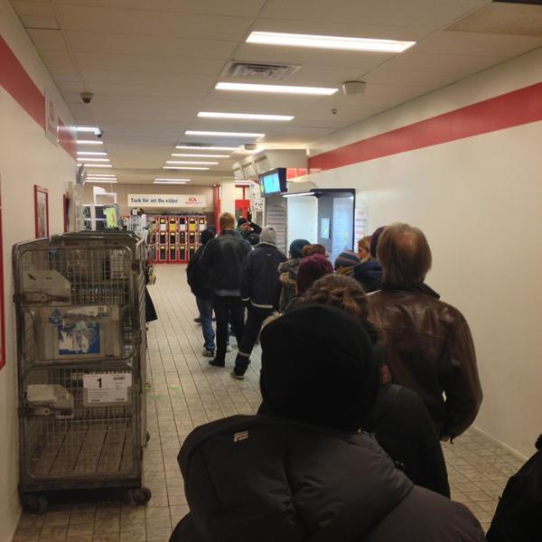 Photo taken at ICA Supermarket Söder by Fredrik B. on 1/10/2013