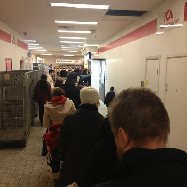 Photo taken at ICA Supermarket Söder by Fredrik B. on 12/20/2012