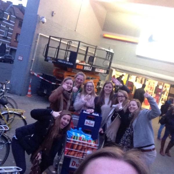 Photo taken at Proxy Delhaize by Charlotte L. on 3/18/2015