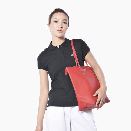 Lacoste 鳄鱼经典款手提单肩包 竖款大号托特女包 0647 Lacoste 鳄鱼经典款手提单肩包 竖款大号托特女包 0647