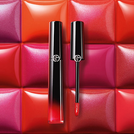 Armani/阿玛尼漆光迷情唇釉6ml黑管 新款液体唇彩