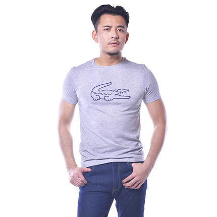 Lacoste 鳄鱼 美款男士圆领T恤 大鳄鱼logo短袖 标准版 7405