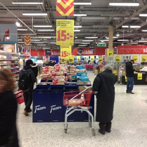 Photo taken at ICA Maxi Uppsala by Staffan W. on 1/19/2013