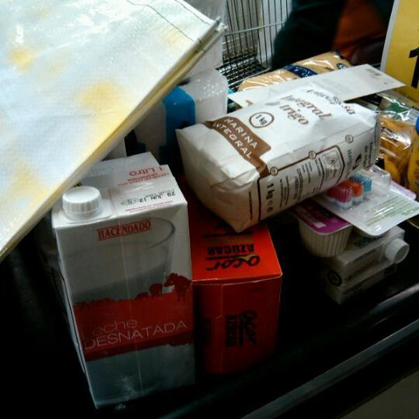 Photo taken at Mercadona by Veronica B. on 4/14/2012