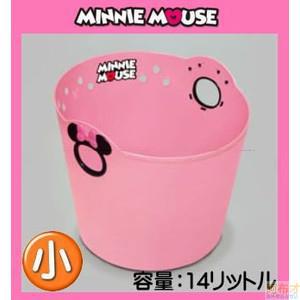 日本进口塑料软桶-锦化成 R14塑料软桶 米妮图案 浅粉色