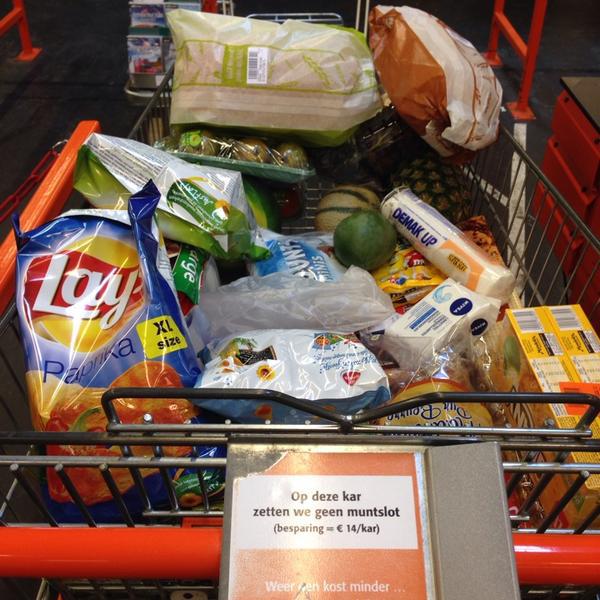 Photo taken at Colruyt by Julie V. on 6/26/2014