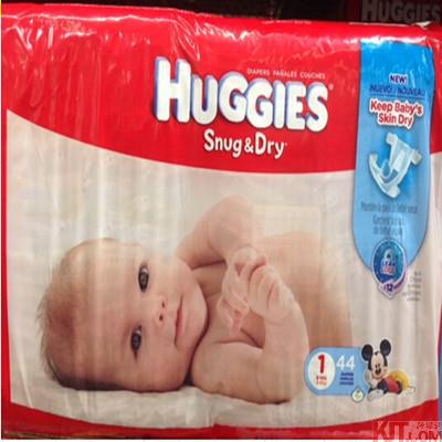 美国进口好奇金装纸尿裤-Huggies好奇纸尿裤 金装纸尿裤 1号(4-6 kg) 44片